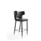 Manhattan Comfort Holguin Barstool in Grey, Black and Gold (Set of 2) 2-BS011-GY - alternate 3